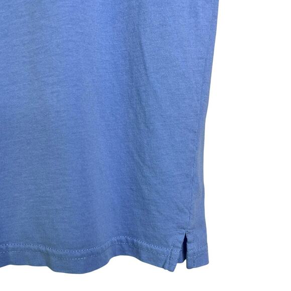 Johnnie-O Polo Shirt Boys 14 Baby Blue Hangin' Out Short Sleeve Pink Surfer Logo - Picture 7 of 10